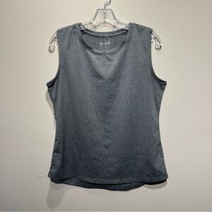 Baleaf Gray Crewneck Moisture Wicking Sleeveless Workout Tank Top Size Medium